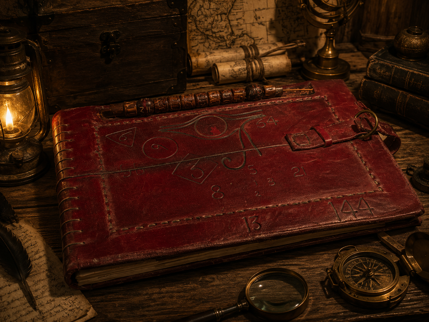 Screen-used book from Allan Quatermain and the Spear of Destiny