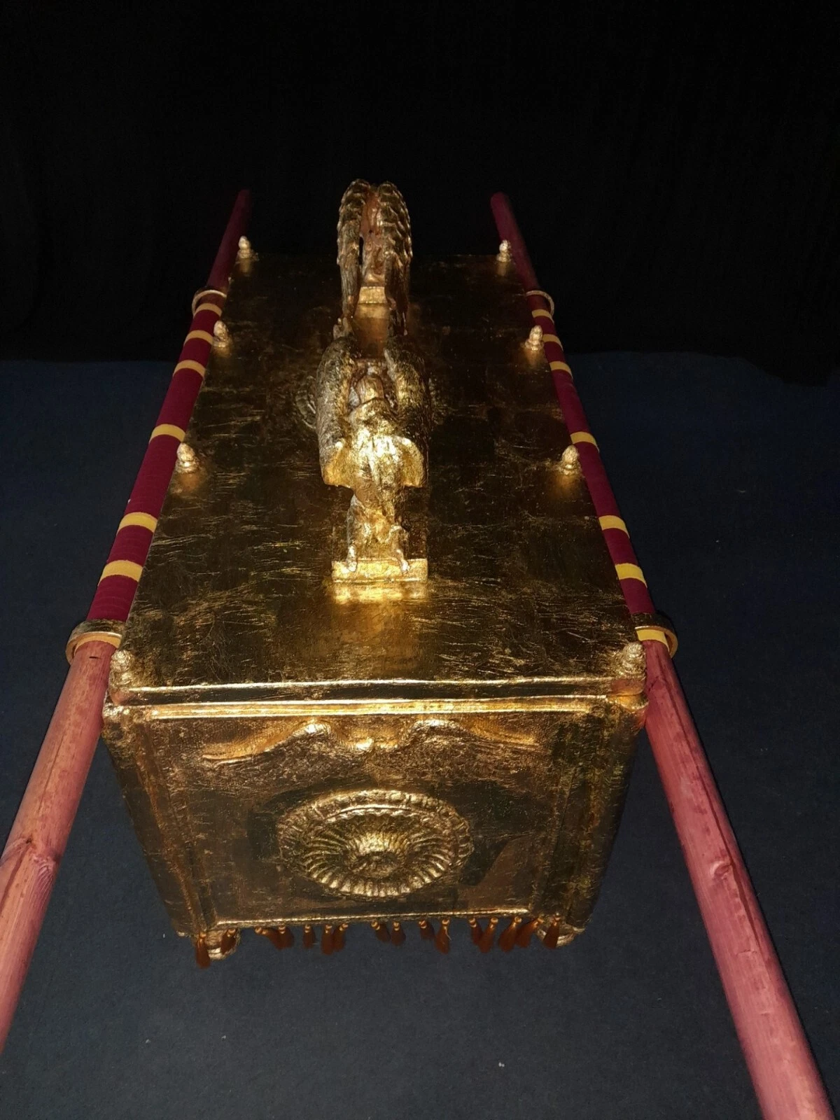 Side view of Quatermain's Ark of the Covenant reconstruction
