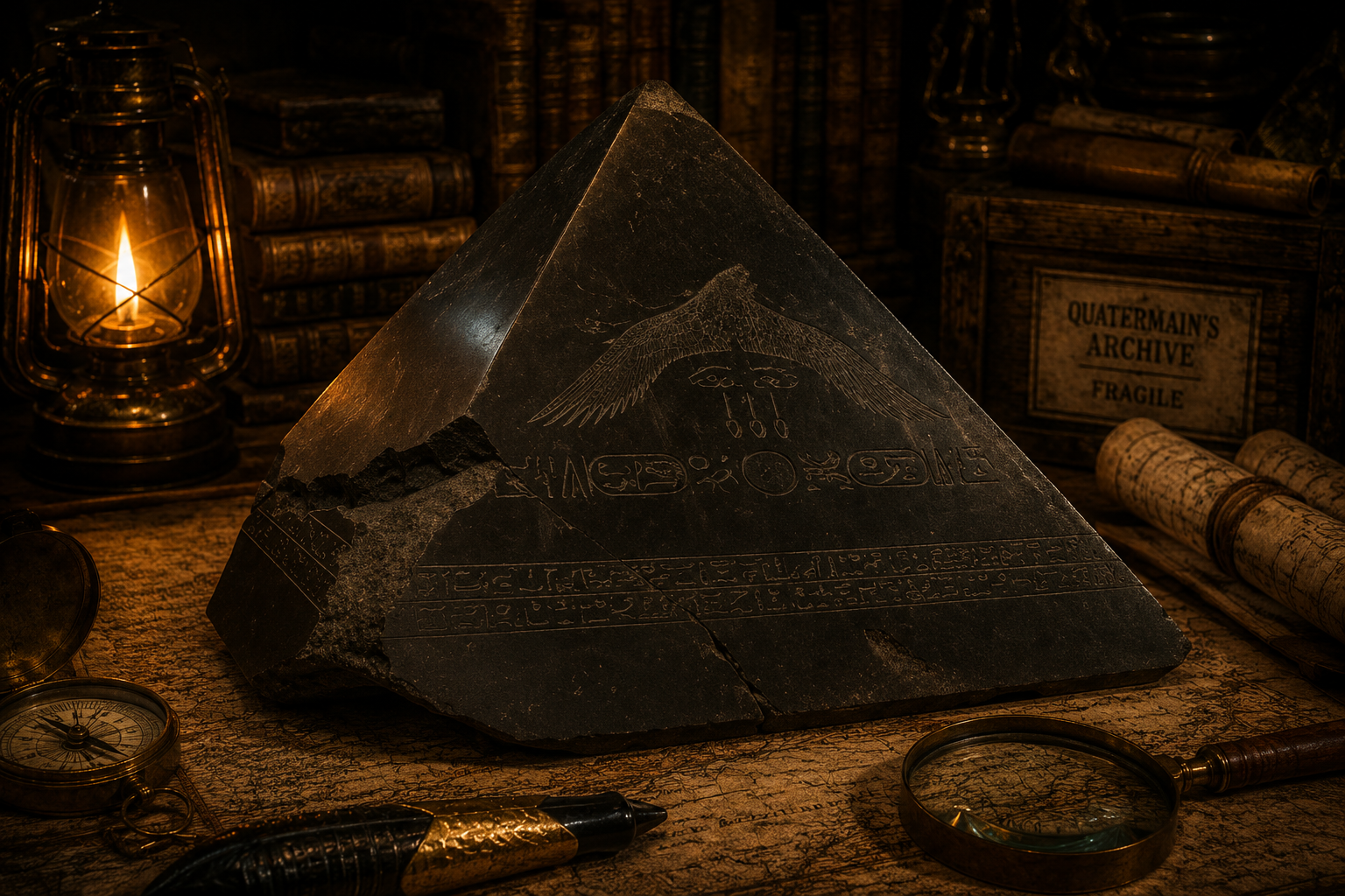 Quatermain Archive Benben Stone display piece