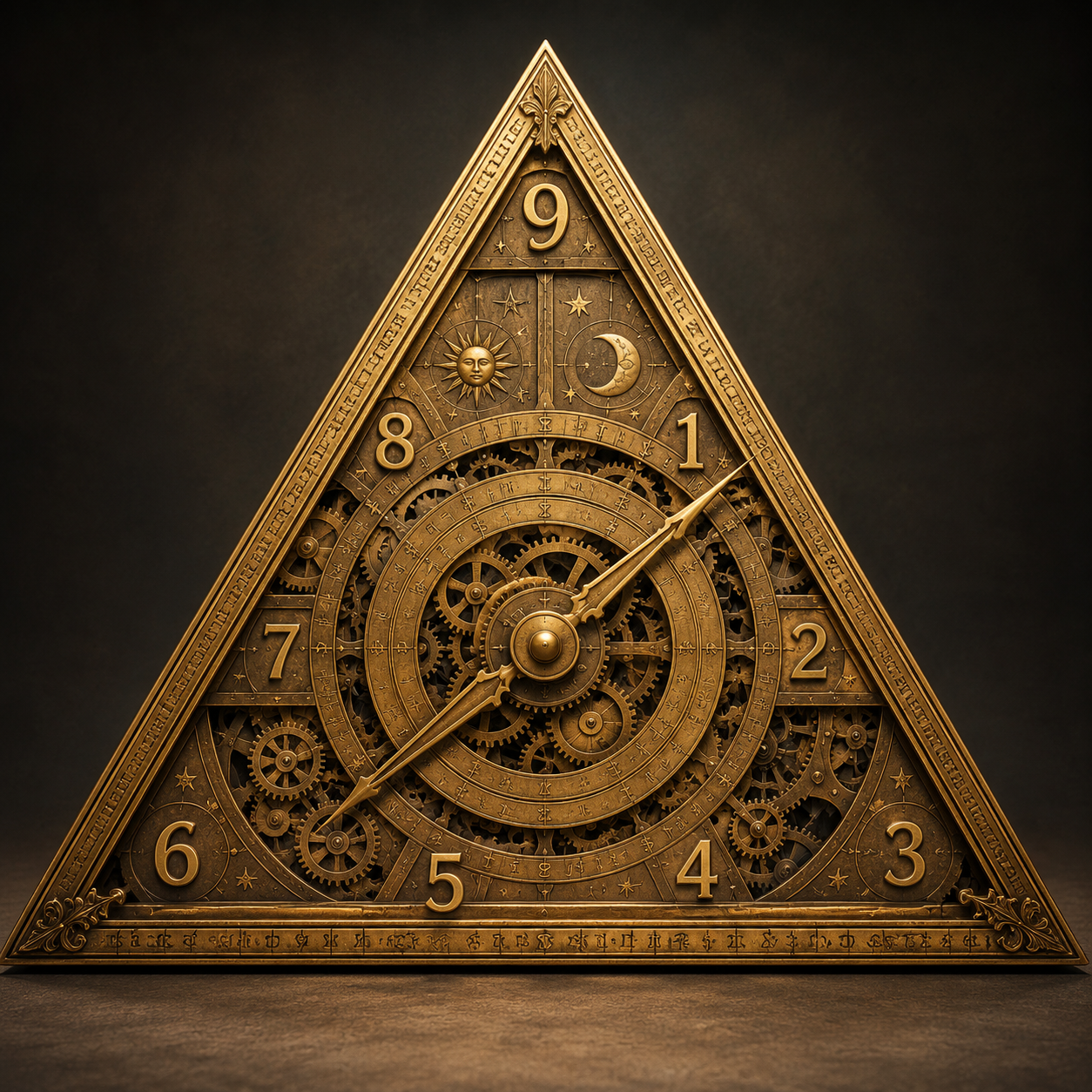 The Enigma Clock close view