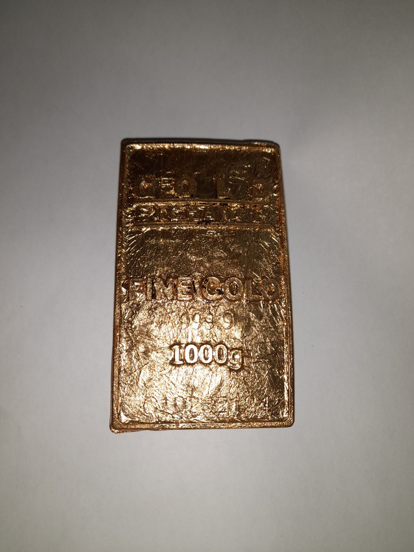 Handmade 1kg Swiss Gold Bar