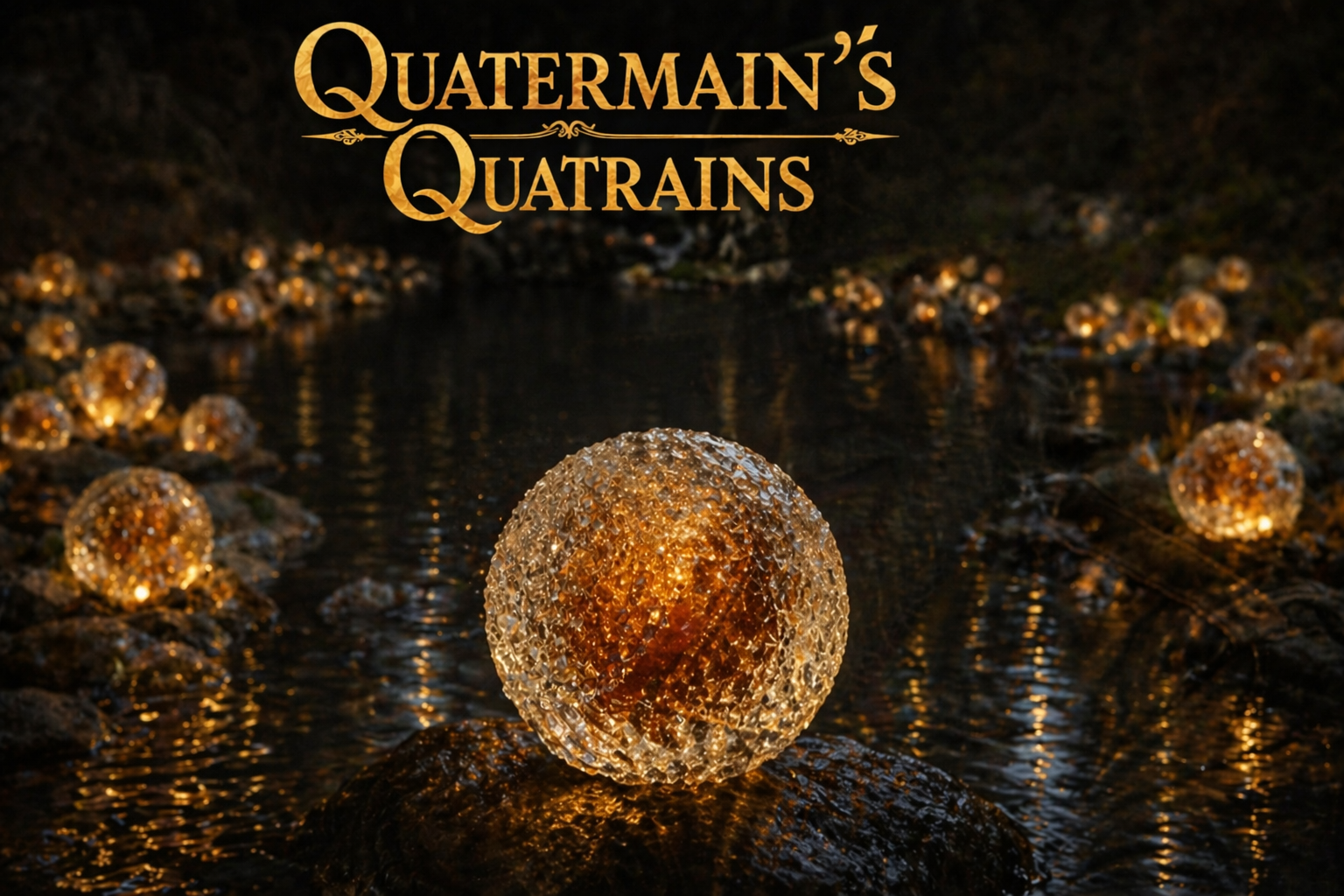 Crystal orb containing a hidden Sator Square